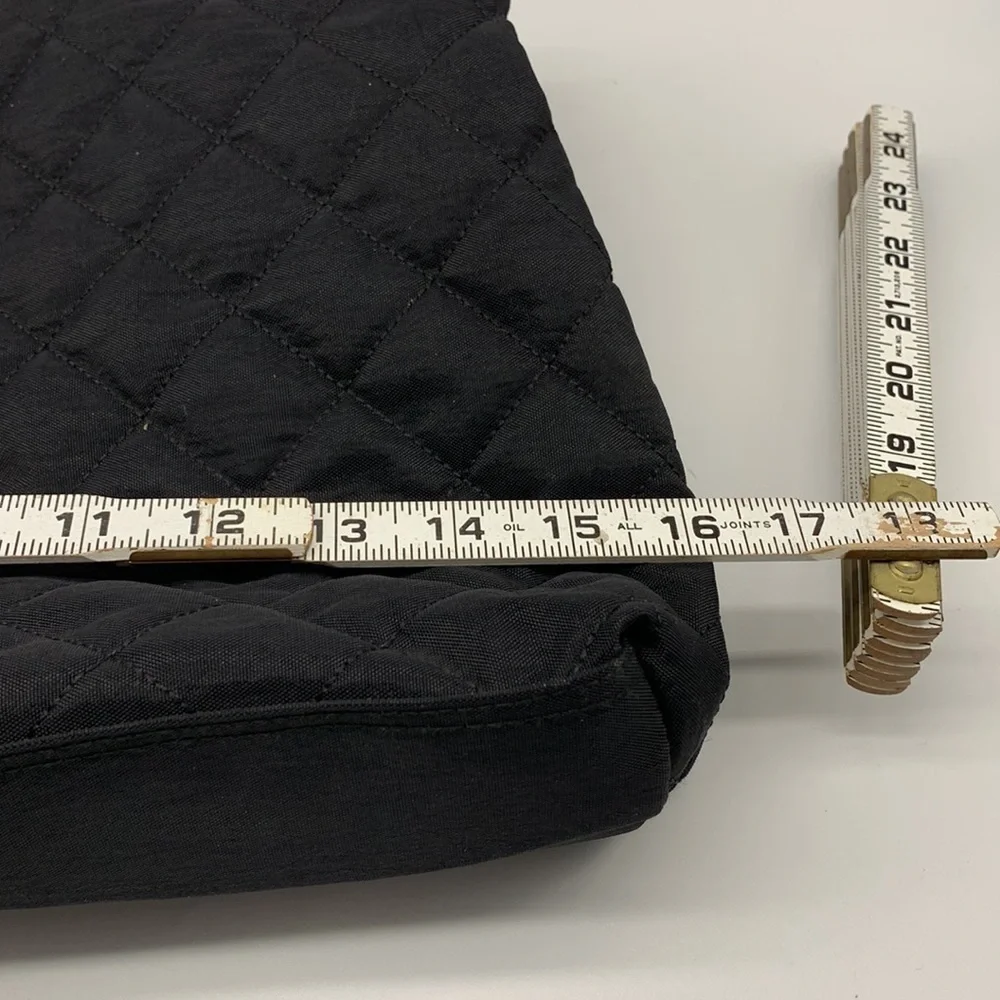 Baggallini  3 Compartment Black Quilted Bag